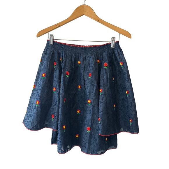 Anthropologie NWT Off the Shoulder Floral Blouse Size Small Embroidered Boho Top - Picture 5 of 10